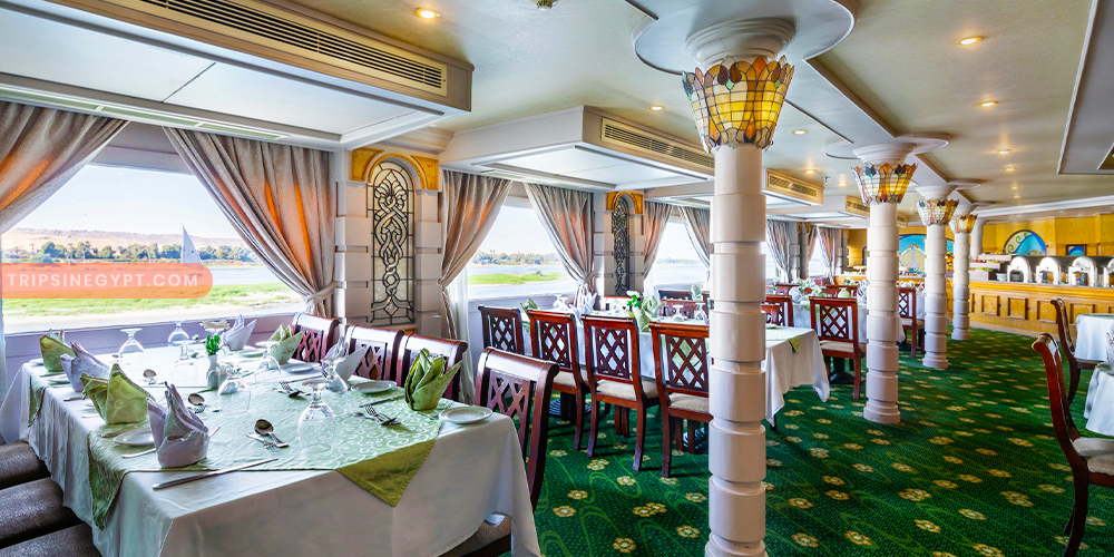 Restaurant of MS Chateau Lafayette Nile Cruise - Trips in Egypt