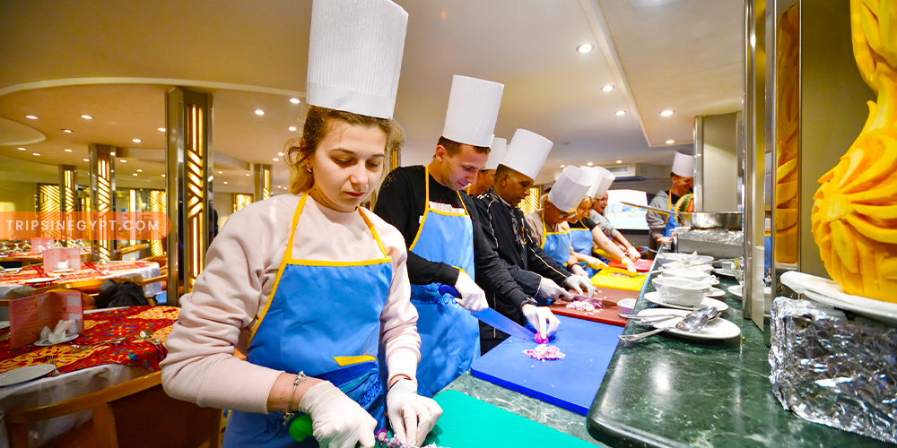 Restaurant of MS Nile Treasure Nile Cruise – Trips in Egypt 1