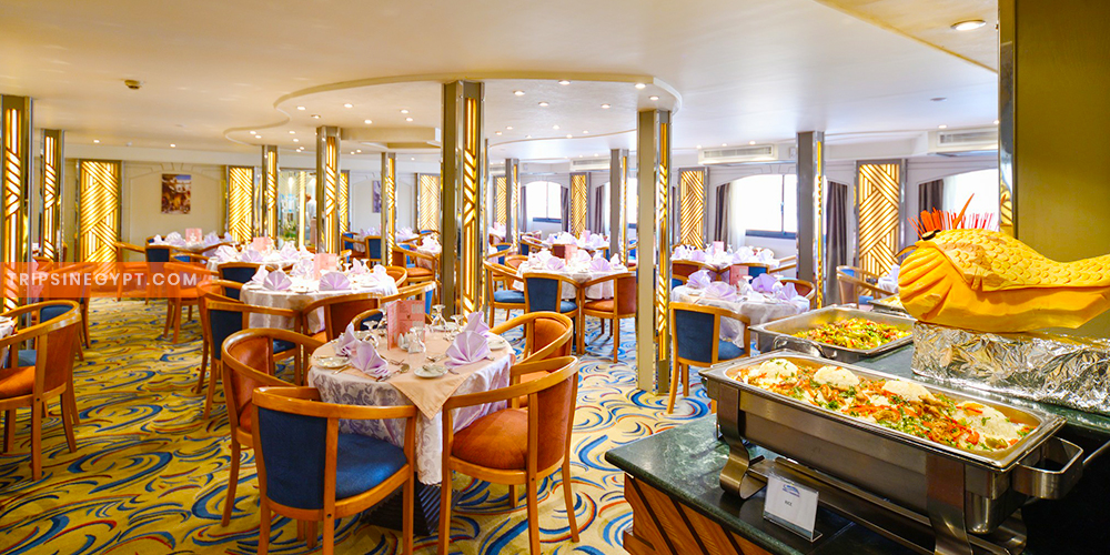Restaurant of MS Nile Treasure Nile Cruise – Trips in Egypt 2