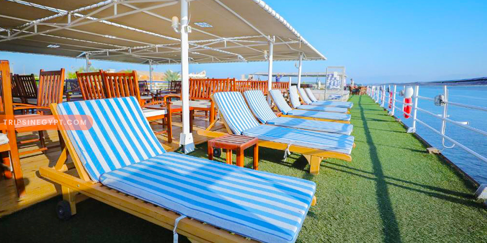 Sun Deck of MS King of Thebes Nile Cruise – Trips in Egypt 1