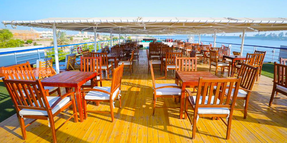 Sun Deck of MS King of Thebes Nile Cruise – Trips in Egypt 3