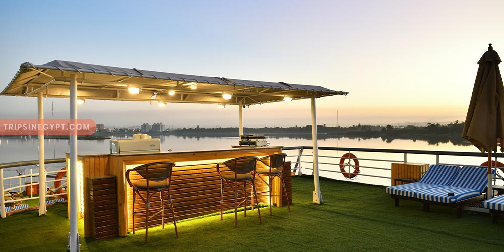 Sun Deck of MS Nile Treasure Nile Cruise – Trips in Egypt