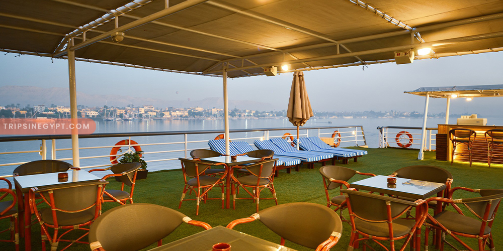 Sun Deck of MS Nile Treasure Nile Cruise – Trips in Egypt