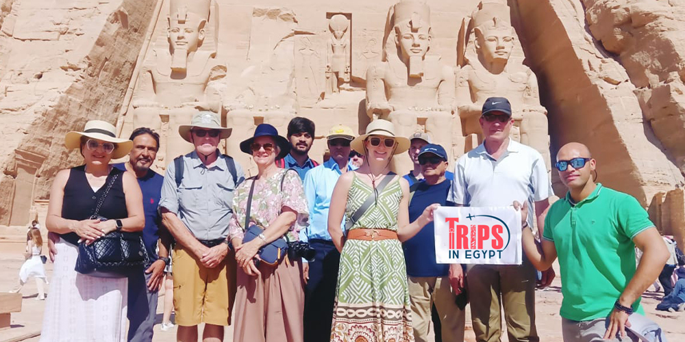 Trips in Egypt Client at Abu Simbel Temple 1