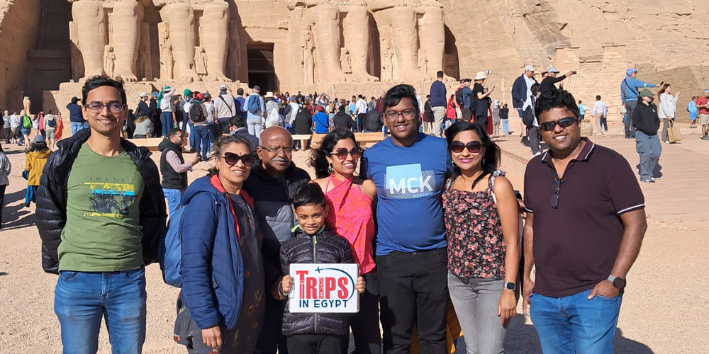 Trips in Egypt Client at Abu Simbel Temple - Trips in Egypt