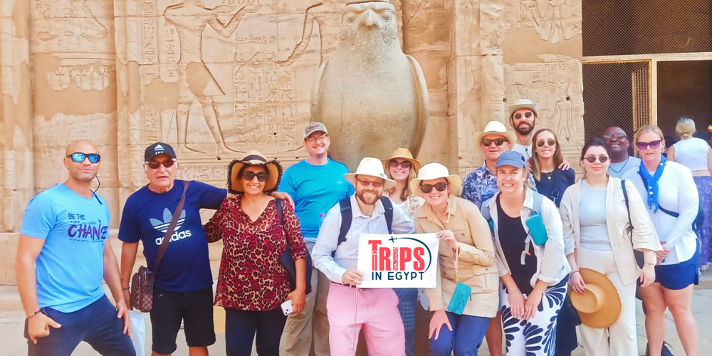 Trips in Egypt Client at Edfu Temple - Trips in Egypt