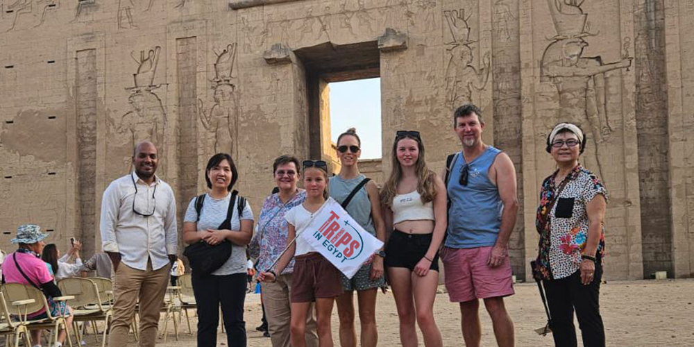 Trips in Egypt Client at Edfu Temple - Trips in Egypt