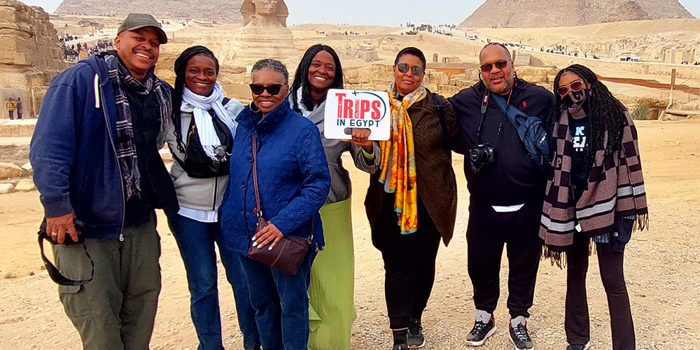 Trips in Egypt Client at Giza Pyramids - Trips in Egypt