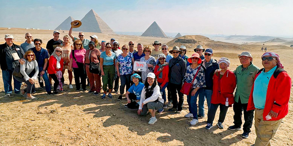 Trips in Egypt Client at Giza Pyramids - Trips in Egypt