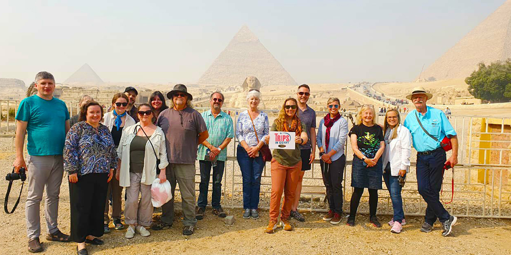 Trips in Egypt Client at Giza Pyramids Complex - Trips in Egypt