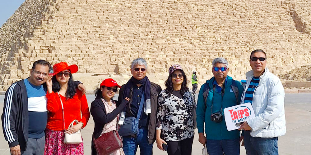 Trips in Egypt Client at Great Pyramid - Trips in Egypt