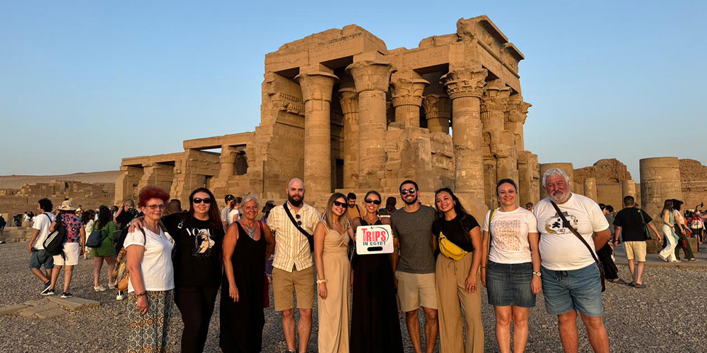Trips in Egypt Client at Kom Ombo Temple - Trips in Egypt