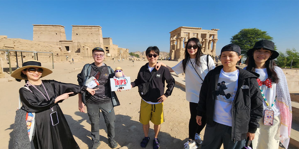 Trips in Egypt Client at Philae Temple - Trips in Egypt