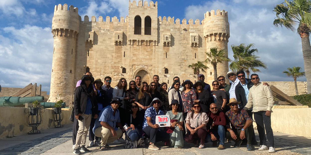 Trips in Egypt Client at Qaitbay Citadel 2