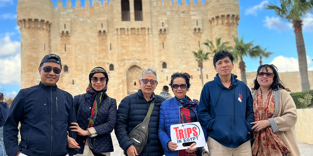 Trips in Egypt Client at Qaitbay Citadel - Trips in Egypt