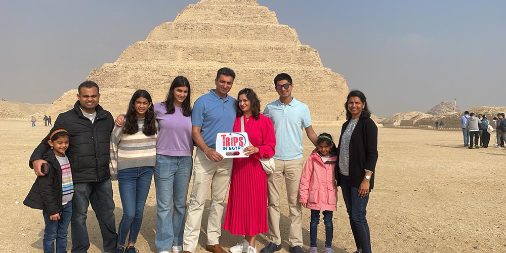 Trips in Egypt Client at Saqqara Pyramid  - Trips in Egypt