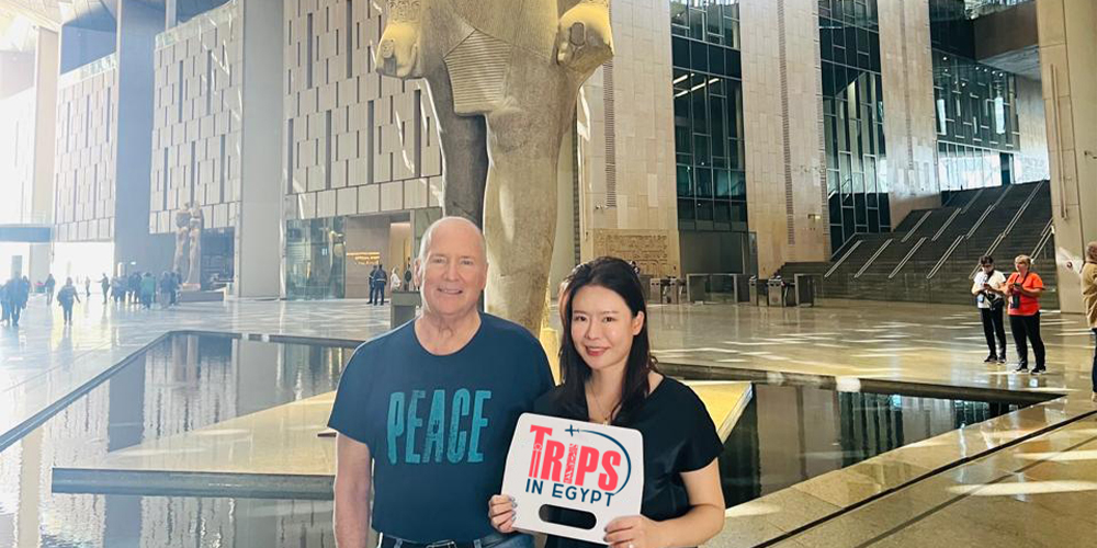 Trips in Egypt Client at Grand Egyptian Museum - Trips in Egypt