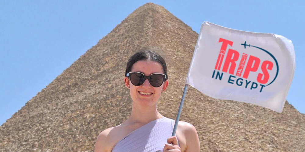 Trips in Egypt Client at Great Pyramid - Trips in Egypt