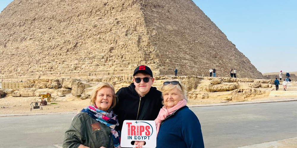 Trips in Egypt Client at Great Pyramid - Trips in Egypt