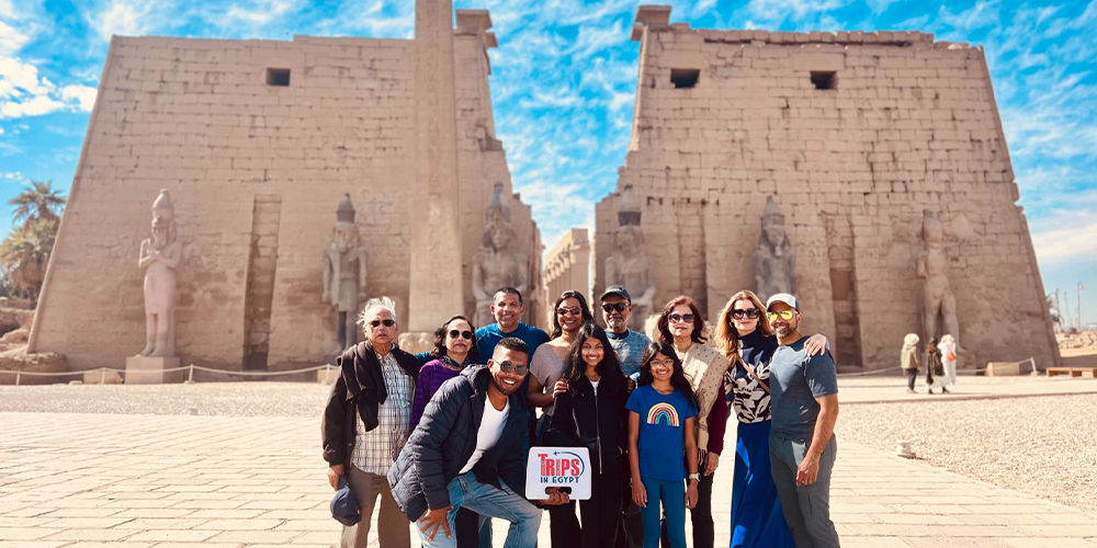 Trips in Egypt Client at Luxor Temple - Trips in Egypt
