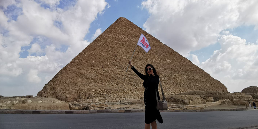 Trips in Egypt Client at The Great Pyramid - Trips in Egypt