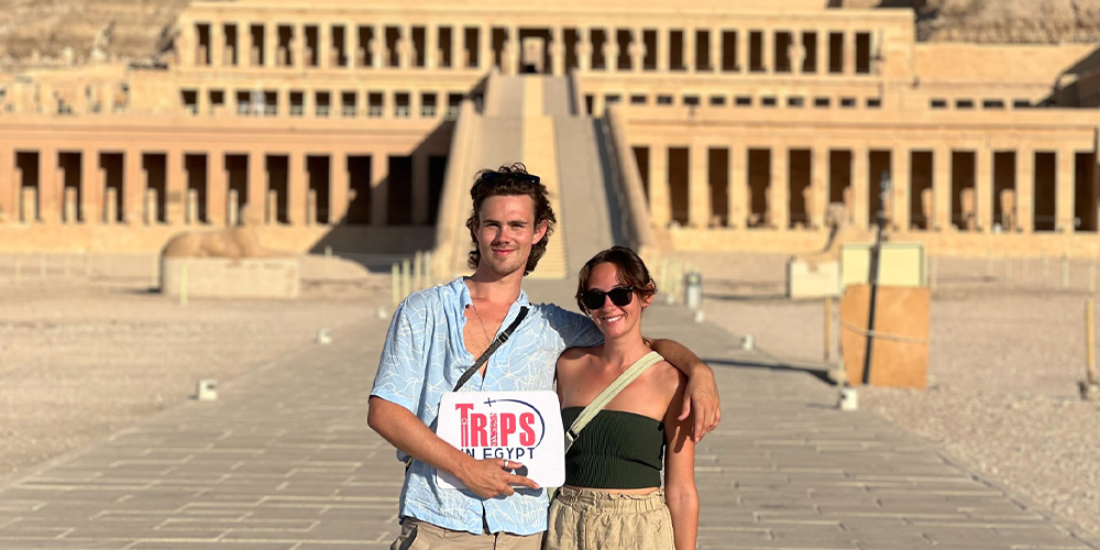 Trips in Egypt Client at the Hatshepsut Temple - Trips in Egypt