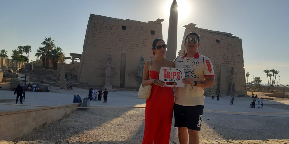 Trips in Egypt Client at the Luxor Temple - Trips in Egypt