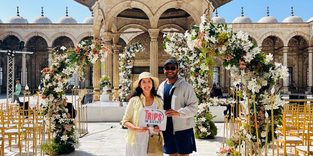 Trips in Egypt Client at the Mosque of Muhammad Ali - Trips in Egypt