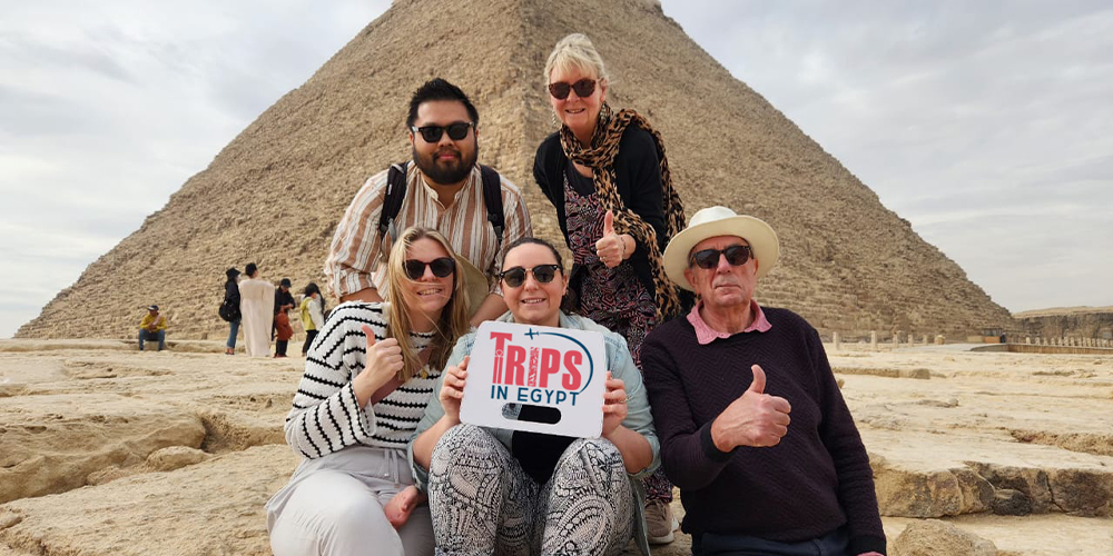 Trips in Egypt Client at The Great Pyramid - Trips in Egypt (1)