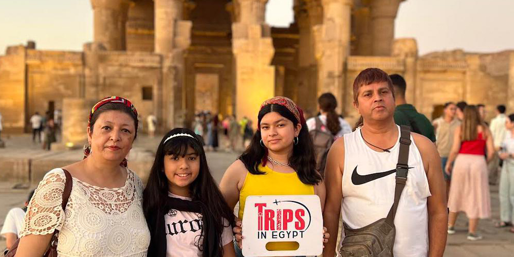 Trips in Egypt Customers at Kom Ombo Temple - Trips in Egypt