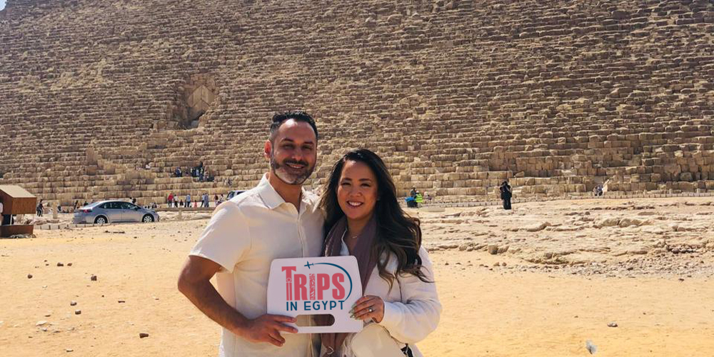 Trips in Egypt Client at Great Pyramid - Trips in Egypt