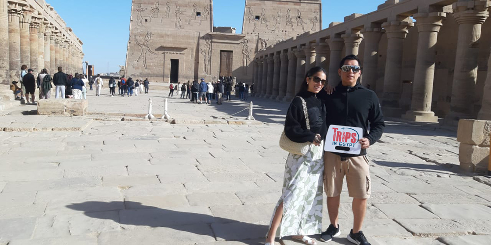 Trips in Egypt Client at Philae Temple - Trips in Egypt