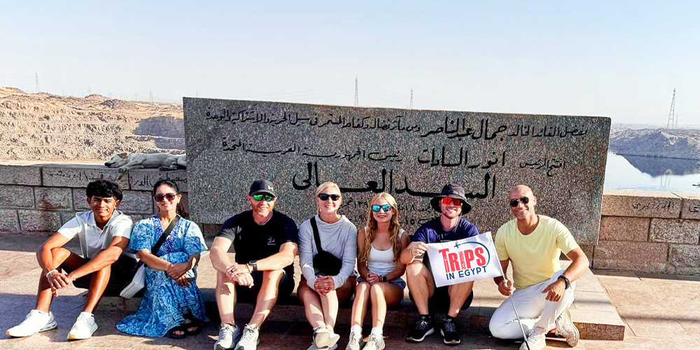 Trips in Egypt Client at the Aswan High Dam - Trips in Egypt