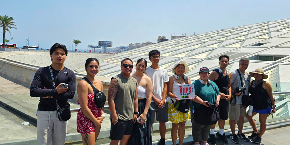 Trips in Egypt Client at Alexandria Library - Trips in Egypt