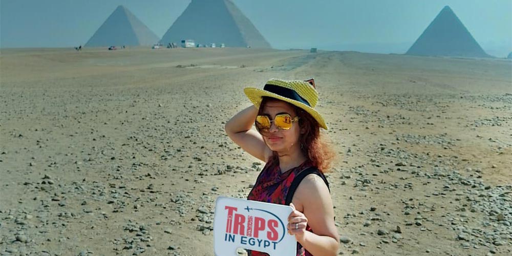 Trips in Egypt Client at Giza Pyramids - Trips in Egypt