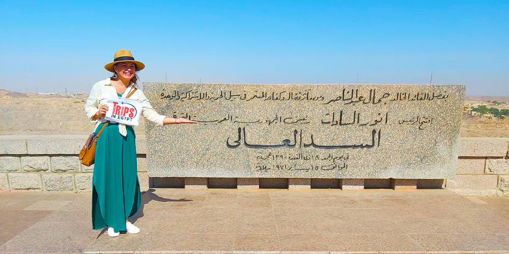 Trips in Egypt Client at the Aswan High Dam - Trips in Egypt