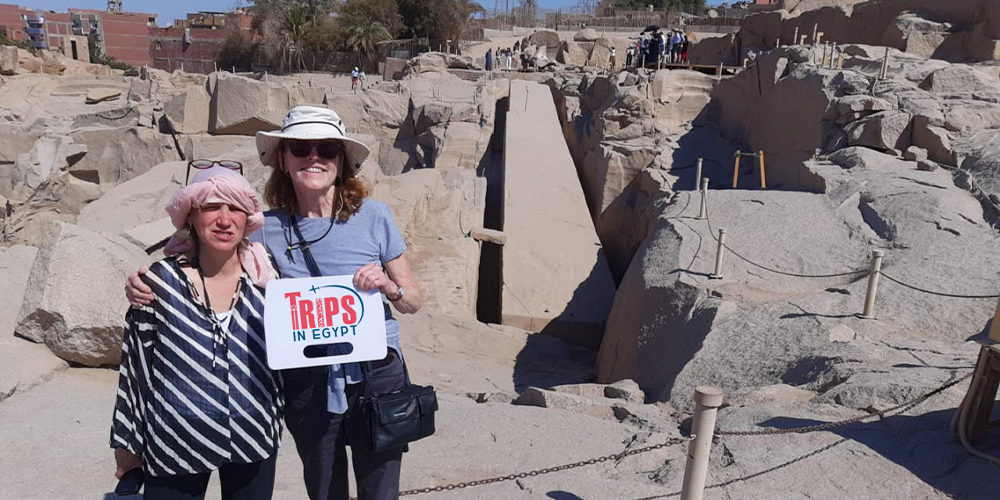 Trips in Egypt Client at the Unfinished Obelisk - Trips in Egypt