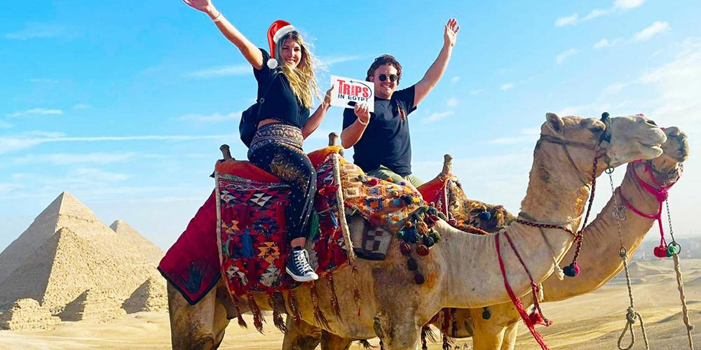 Trips in Egypt Clients at Giza Pyramids - Trips in Egypt