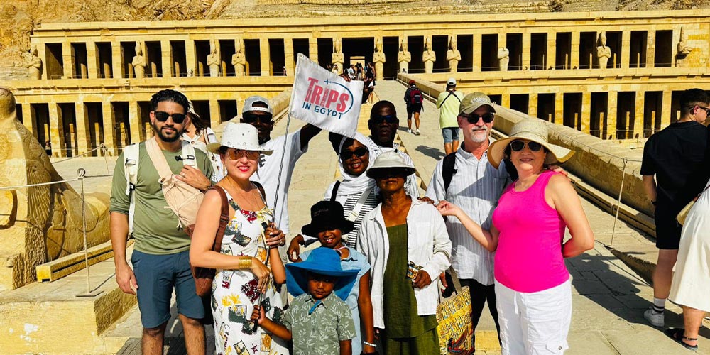 Trips in Egypt Clients at Hatshepsut Temple - Trips in Egypt