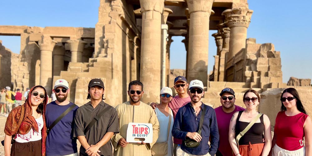 Trips in Egypt Customers at Kom Ombo Temple - Trips in Egypt
