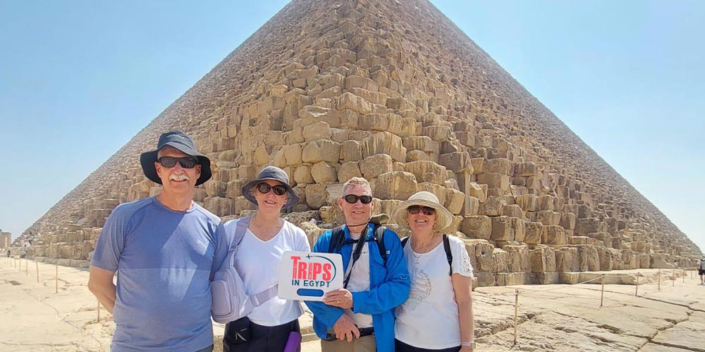 Trips in Egypt Clients at Great Pyramid - Trips in Egypt