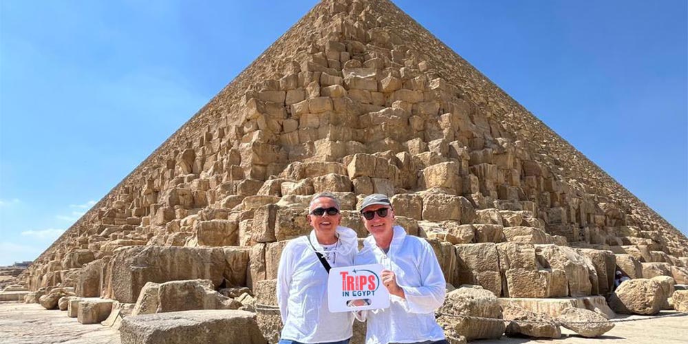 Trips in Egypt Clients at the Great Pyramid - Trips in Egypt