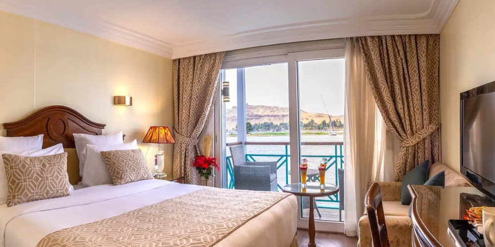 Cabin of Sonesta Moon Goddess Nile Cruise - Trips in Egypt