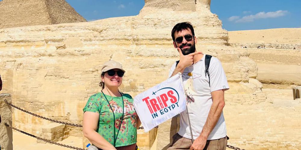 Trips in Egypt Client's at Great Sphinx - Trips in Egypt