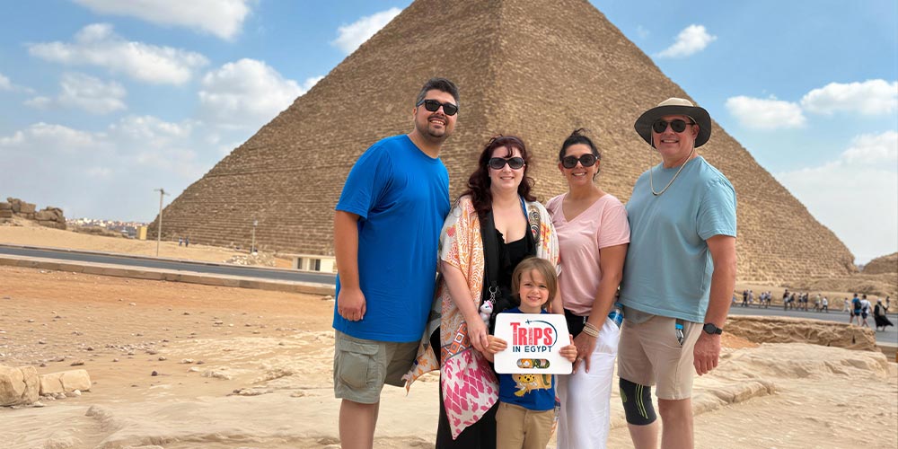 Trips in Egypt Client's at the Great Pyramid - Trips in Egypt