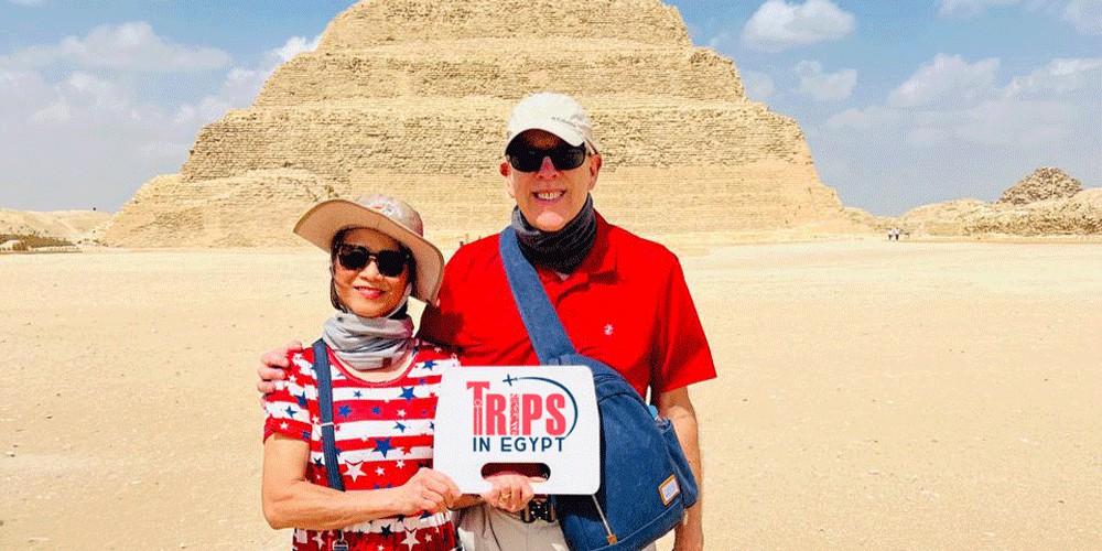 Trips in Egypt Client's at Saqqara Pyramid - Trips in Egypt 1