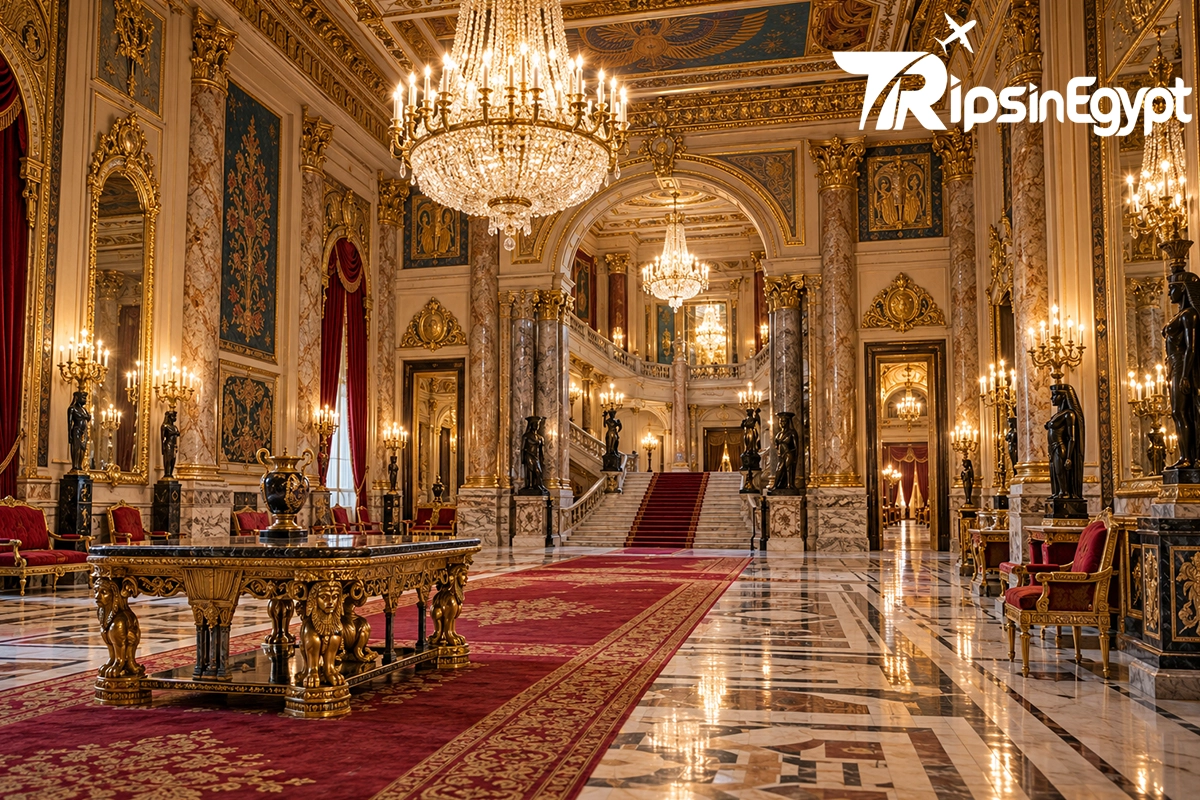 Architecture and Halls of Abdeen Palace Museum in Cairo - Trips in Egypt.webp