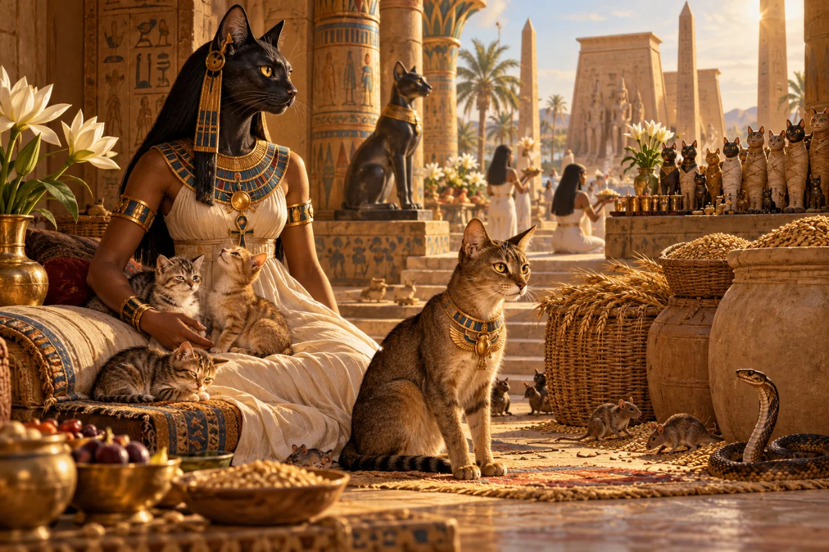 Bastet and the Sacred Cat in Ancient Egypt