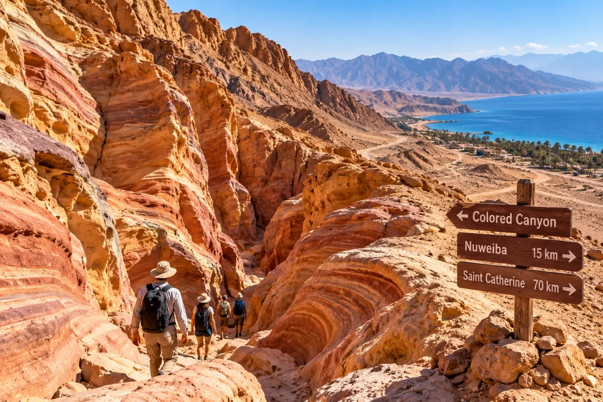 Colored Canyon Location in South Sinai Near Nuweiba  - Trips in Egypt.webp