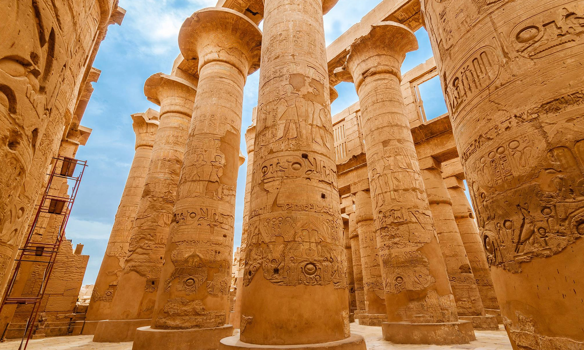 Great Hypostyle Hall Columns of Amun-Re at Karnak Temple